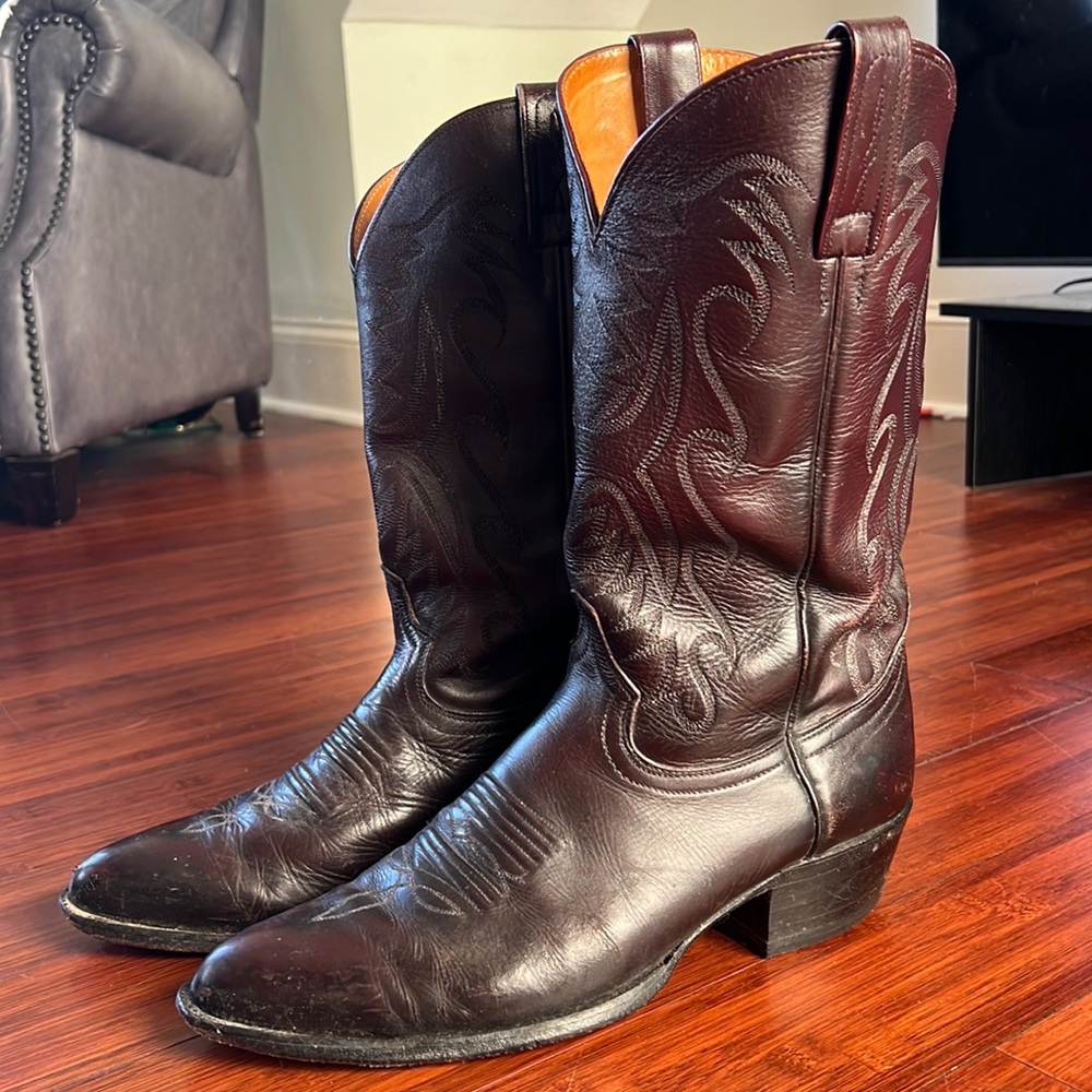 Vintage Men’s Dunbar Leather Cowboy Western Boots Size 12